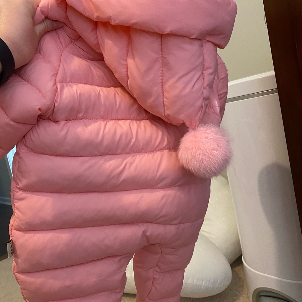 Hooded baby snow suit